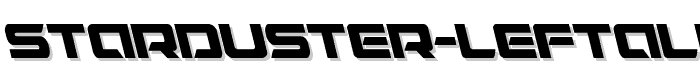 Starduster%20Leftalic font