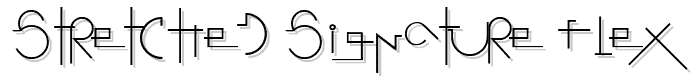 Stretched%20Signature%20Flex font