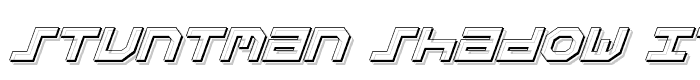 Stuntman%20Shadow%20Italic font