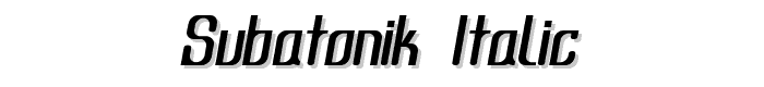 Subatonik%20Italic font