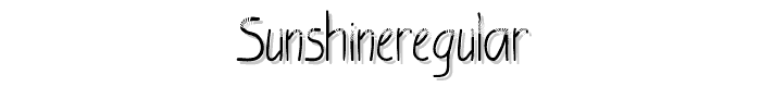 SunshineRegular font