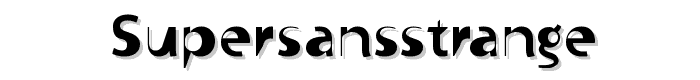 SuperSansStrange font