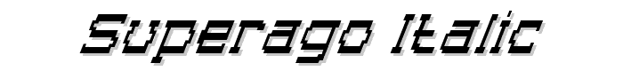 Superago%20Italic font