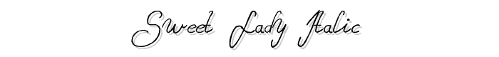 Sweet%20Lady%20Italic font