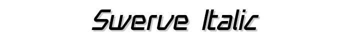 Swerve%20%20Italic font