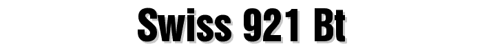 Swiss%20921%20BT font