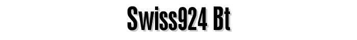 Swiss924%20BT font