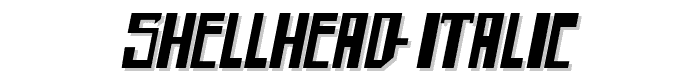 shellhead%20Italic font