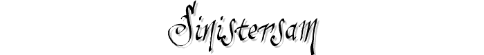 sinisterSam font