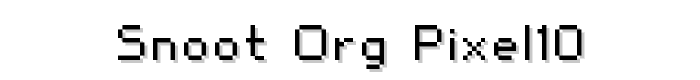 snoot.org%20pixel10 font