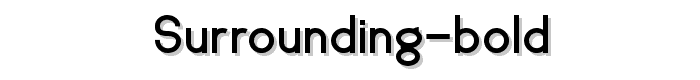 surrounding%20bold font