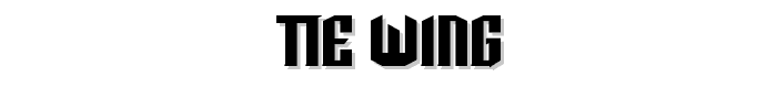 TIE-Wing font