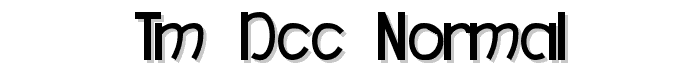 TM%20DCC%20Normal font