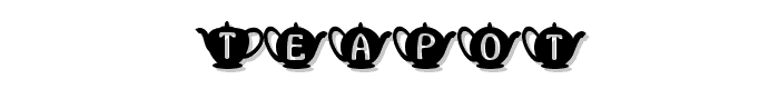 Teapot font