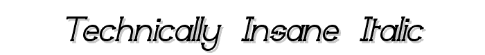 Technically%20Insane%20Italic font