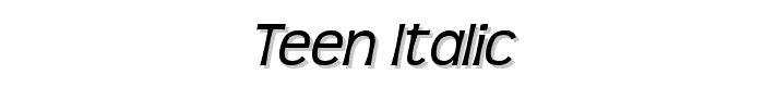 Teen%20Italic font