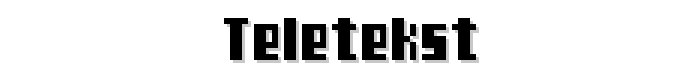 TeleTekst font