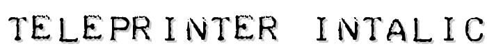 Teleprinter%20Intalic font