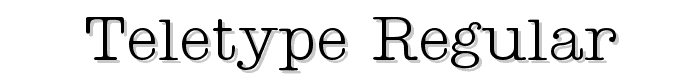 Teletype%20Regular font