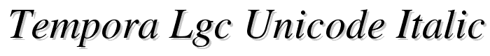 Tempora%20LGC%20Unicode%20Italic font