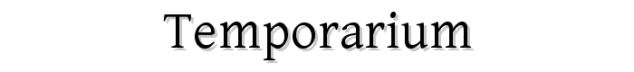 Temporarium font