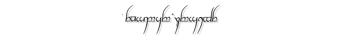 Tengwar%20Cursive font