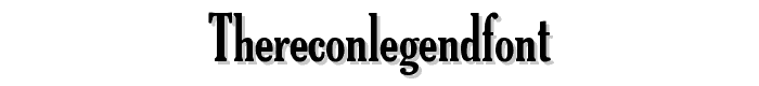 TheReconLegendFont font