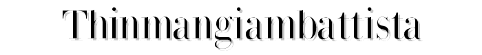 ThinManGiambattista font