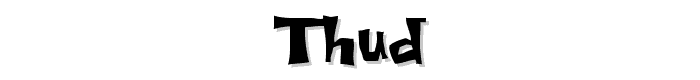 Thud font