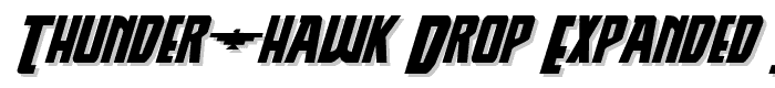 Thunder-Hawk%20Drop%20Expanded%20Italic font