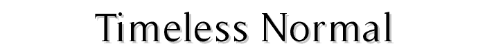 Timeless-Normal font