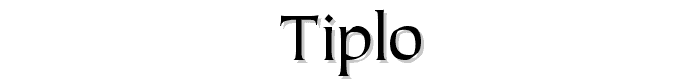 Tiplo font