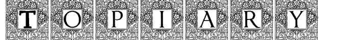 Topiary_Initials font