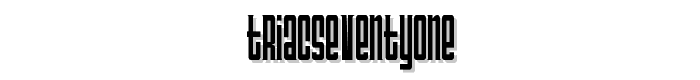 TriacSeventyone font