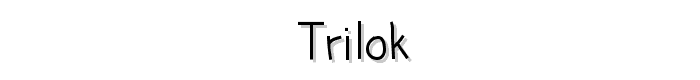 Trilok font