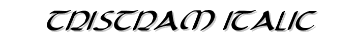 Tristram%20Italic font