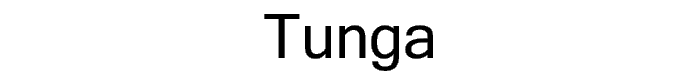 Tunga font