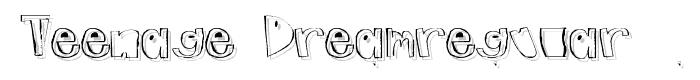 teenage%20dreamRegular font