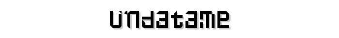 UNDATAME font