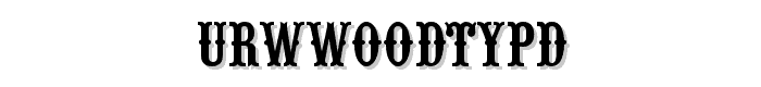 URWWoodTypD font