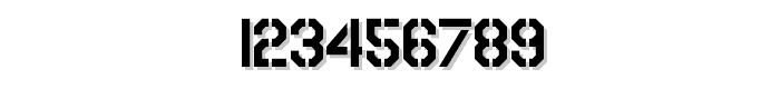 USAAF_Serial_Stencil font