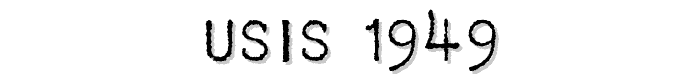 USIS%201949 font