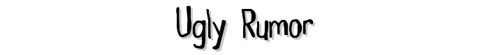 Ugly%20Rumor font