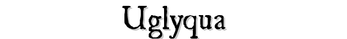 UglyQua font