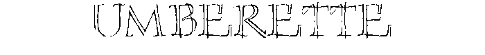 Umberette font