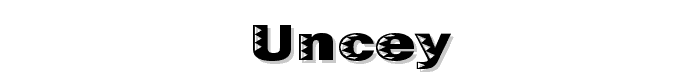 Uncey font