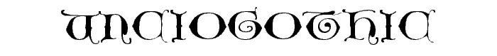 UncioGothic font