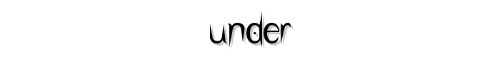 Under font