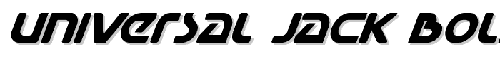 Universal%20Jack%20Bold%20Italic font