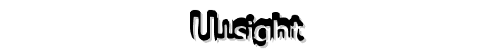 Unsight font